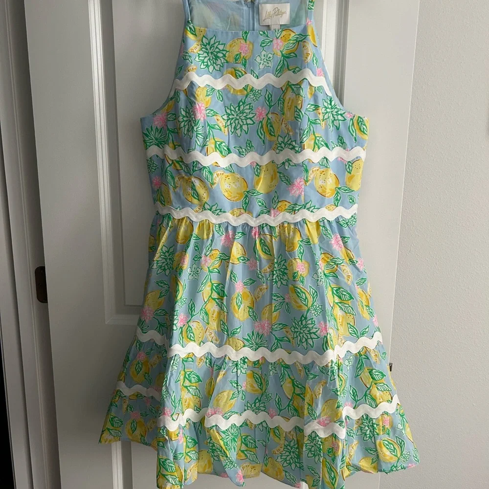 Lilly Pulitzer Angelynn Make Lemonade Dress Size 14 Brand New - Picture 4 of 7